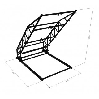 Frame + panels of Freestanding Moonboard DIY