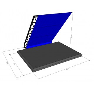 Frame + panels + mattress of Home wall 40'/Moonboard DIY