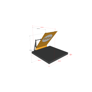 Home wall with adjustable angle