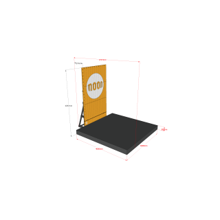 Home wall with adjustable angle